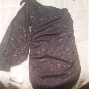 Sliver one sleeve homecoming dress size 5